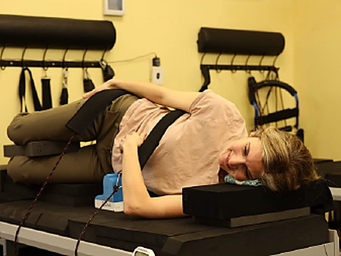 Traction used to take pressure off the sciatic nerve